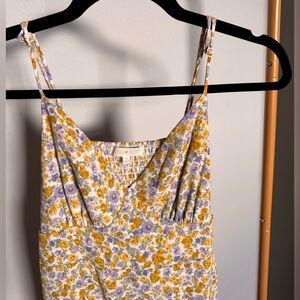 Ultra Flirt Floral Maxi Dress with Spaghetti Straps